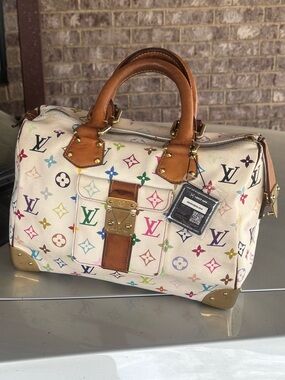 Louis Vuitton Multicolor Monogram Murakami Handbag Speedy 30 Vintage Bag